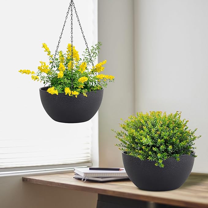 8 inch Small Hanging Planters Plant Pots - Image 5