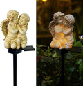 Solar Garden Angel Lights, Waterproof Outdoor Garden Angels Statue Decorations by LAIAMER