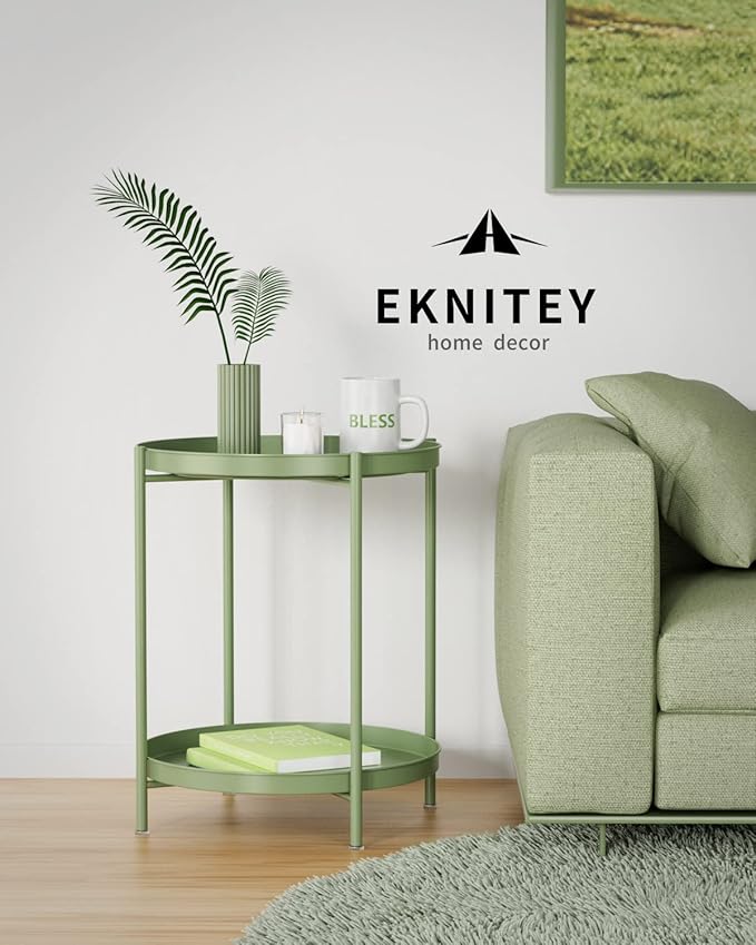 EKNITEY 2 Tier End Table - Image 6