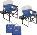 SUNNYFEEL Camping Directors Chair, Heavy Duty, Oversized Portable Folding Chair by SunnyFeelCamping