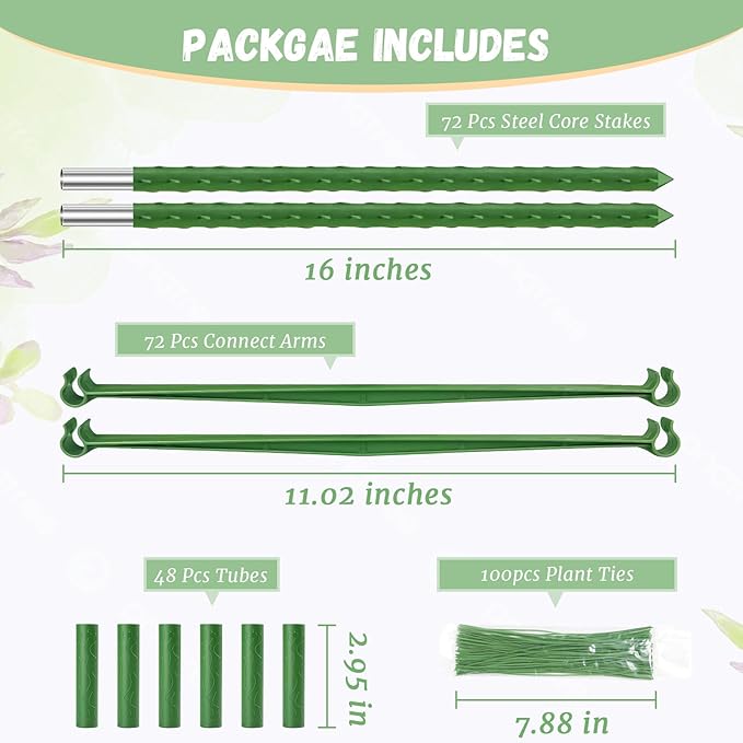 Legigo 8-Pack Tomato Cage for Garden Plant Support- Up to 48inch Garden Stakes - Image 3
