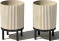 Veradek Demi Series Round Planter w/Stand by VeradekOutdoor