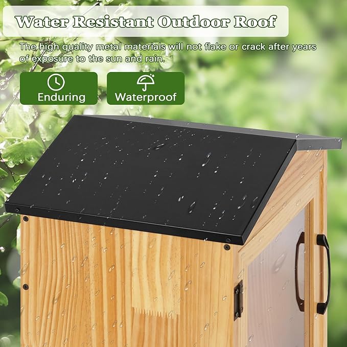 Outdoor Library Outdoor Book Box Storage Small Wooden Cabinet Little Literature - Image 4