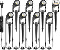 Low Voltage Landscape Lighting, 8 Pack Outdoor Spot Lights by IRISECO
