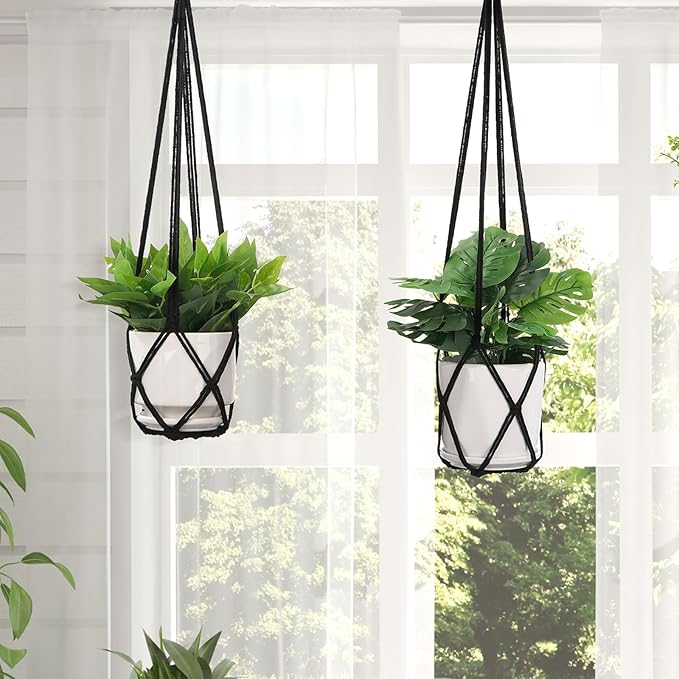 YIBOT Macrame Plant Hanger Indoor Set of 2 - Image 7