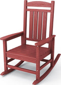 KINGYES Outdoor Rocking Chair, Weather Resistant Patio Rocking Chairs High Back by KINGYES