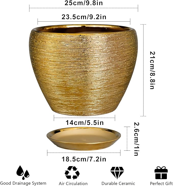 Ceramic Planter 10 Inch - Image 3