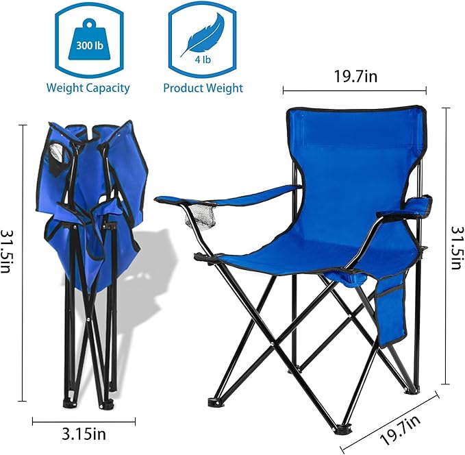 Damei century Folding Camping Chairs- Lightweight, Portable Chair - Image 3