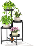 LASZOLA 4 Tiered Folding Plant Stand Indoor by LASZOLA