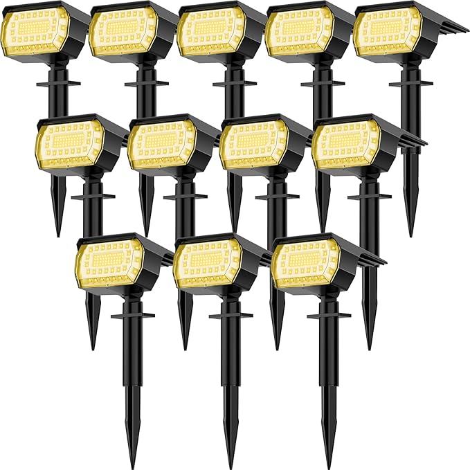 LANSOW Solar Spot Lights Outdoor, 2-in-1 Solar Landscape Spotlights, 3 Modes by LANSOW