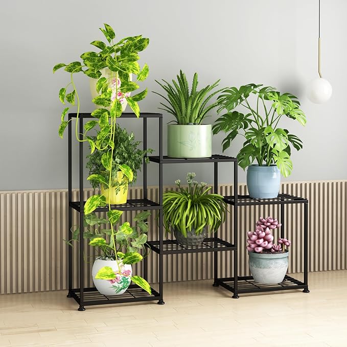 Metal Plant Stand Indoor Metal Plant Stands Outdoor Tiered Plant Shelf - Image 8