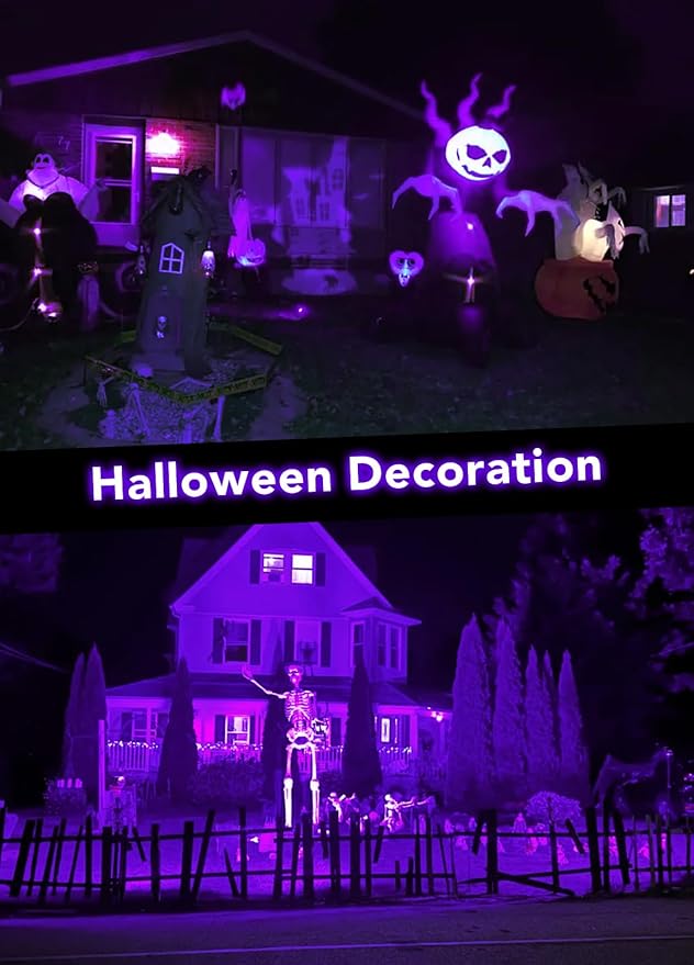 Elenora Halloween Spotlights Outdoor, 15W LED Black Light/Blacklight - Image 2