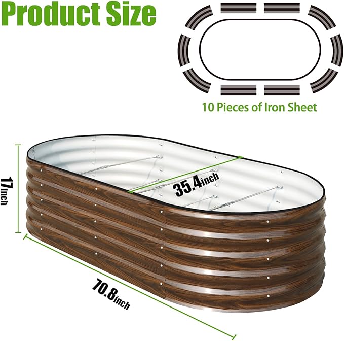SnugNiture Galvanized Raised Garden Bed - Image 2