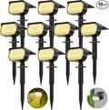 Solar Spot Lights Outdoor, Solar Lights Outdoor IP65 Waterproof, 3 Modes Solar by MinPea