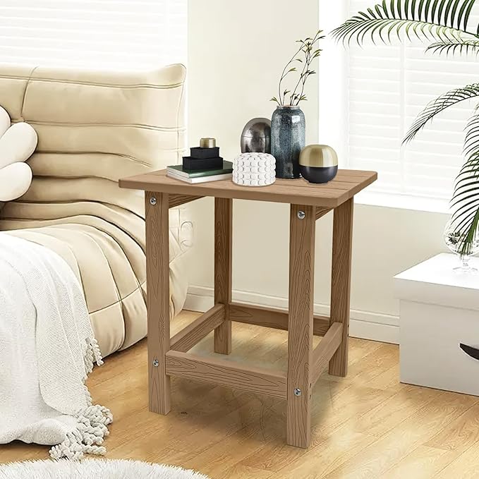 Outdoor Side Table, HDPS Single Adirondack Side Table Weather Resistant - Image 6