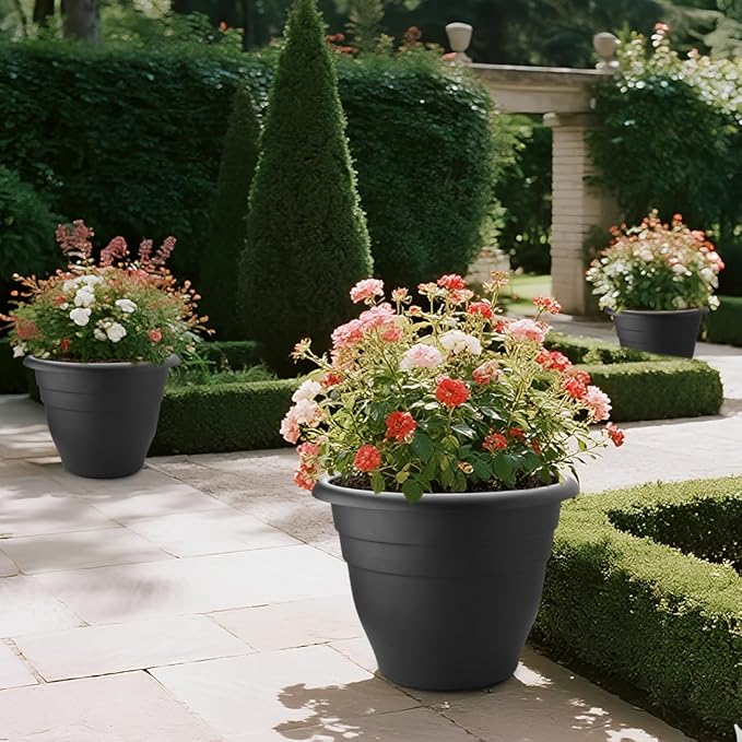 3 Pack 20 Inch Large Plant Pots - Image 3