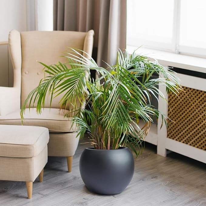 10 H x 14" Dia Round Fiberstone Planter - Image 7
