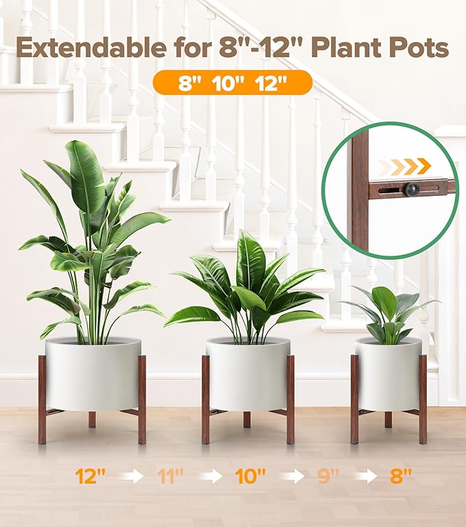 Plant Stand Indoor Adjustable, Metal Modern Indoor Plant Stand, Heavy Duty - Image 3