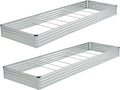 12x4x1ft Galvanized Raised Garden Bed, Outdoor Planter Box Metal Patio Kit by Foxlang