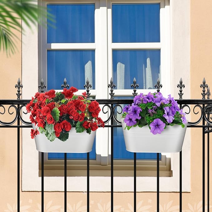 MADHOLLY Railing Planter with Drainage Holes - Image 7