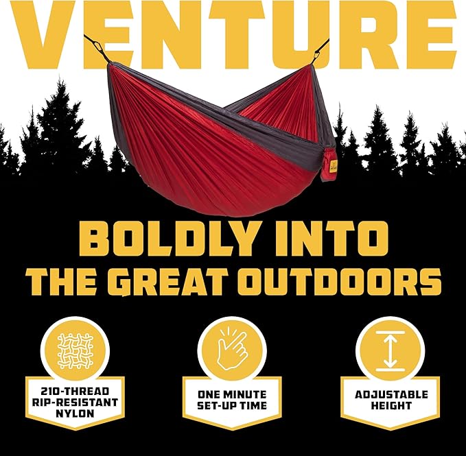 Wise Owl Outfitters Camping Hammock – 500lbs Portable Hammock - Image 3