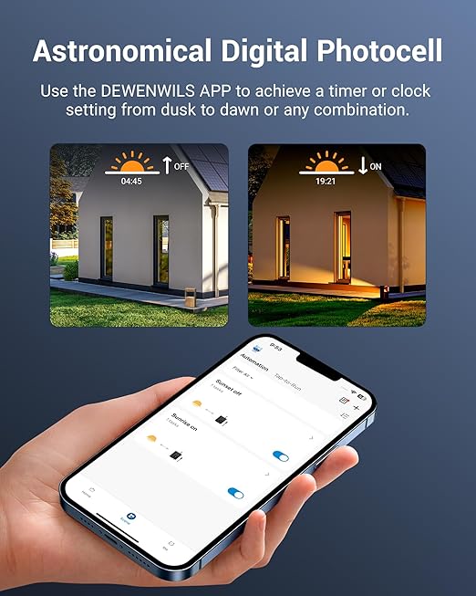 DEWENWILS Smart Low Voltage Landscape Transformer 120W, 120V AC to 12V AC - Image 4