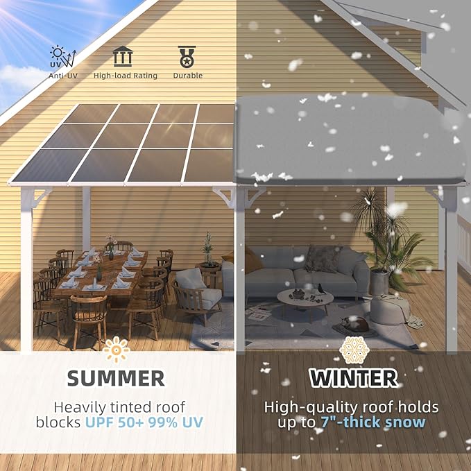 AECOJOY 16' x 12' Gazebo Outdoor Pergola - Image 2