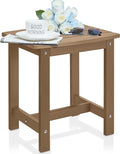 Y&M Outdoor Side Table, HIPS Adirondack Small Single Table, Waterproof Square by YM