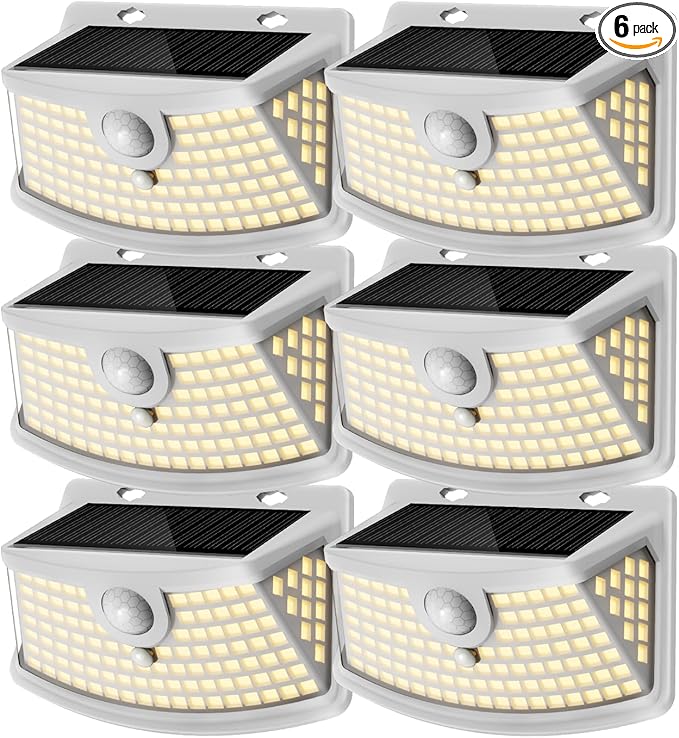 Aootek New Solar Motion Sensor Lights 120 LEDs by Lightupeveryconer