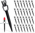 100-Pack Plastic Light Stakes, 7.5 Inch Christmas Yard Stakes by Minetom