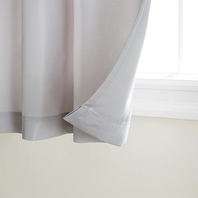 TOWN & COUNTRY BASICS Cabana Solid Heavyweight Indoor Outdoor Curtains - Image 2