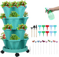 Vertical Planter 4 Tier Stackable Planters Garden Planters Strawberry Herb by GameXcel