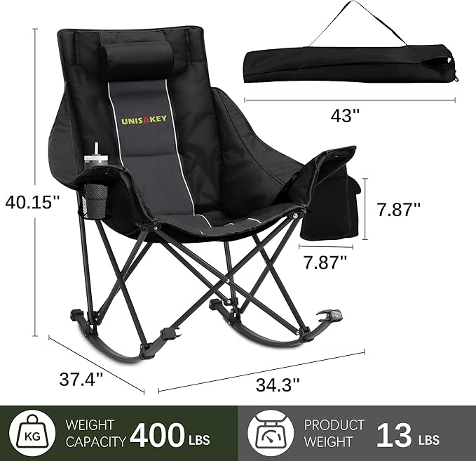 Oversized Rocking Camping Chair - Image 3