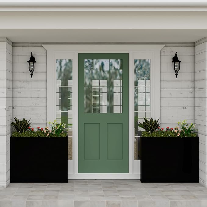 38" L x 10" W x 30" H Black Planter Box - Image 3