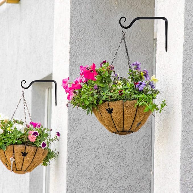 2 Pack 6 Inch Plant Hanger Indoor Outdoor, Hanging Plant Bracket Wall Hooks - Image 6