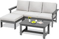 SERWALL Outdoor Sectional Sofa Set, 5-piece Outdoor Modula Couch Set by SERWALL