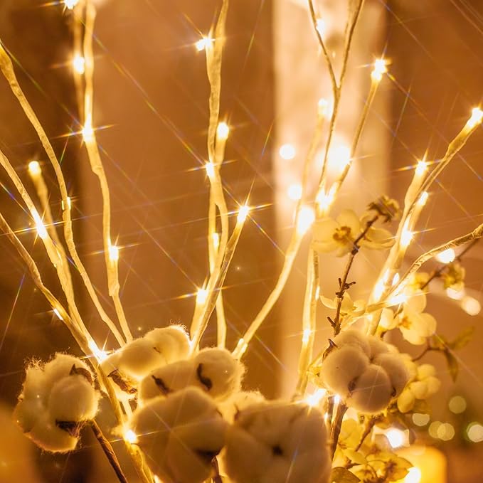 Vanthylit 3PK 30'' Lighted Birch Twig Branches - Image 3