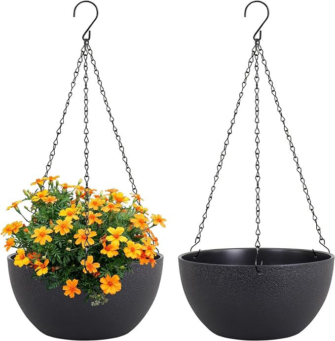 8 inch Small Hanging Planters Plant Pots by Meowell