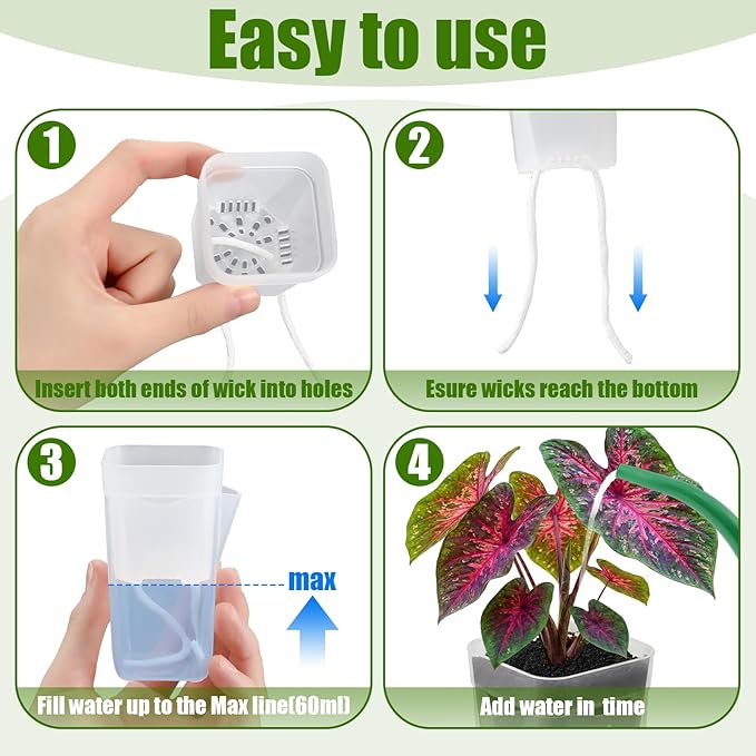 LemonRoad 20 Pack 2.5" Small Self Watering Pots - Image 4