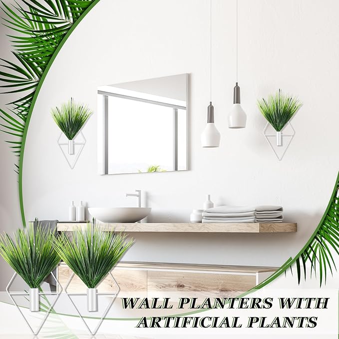 2 Pieces White Wall Decor Hanging Planters - Image 5