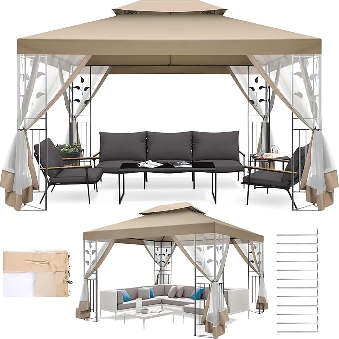 COBIZI Gazebo 10x13 Heavy Duty Gazebos by COBIZI