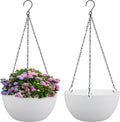 10 inch Hanging Planters for Indoor Outdoor Plants, 2 Pack Hanging Flower Pots by Meowell