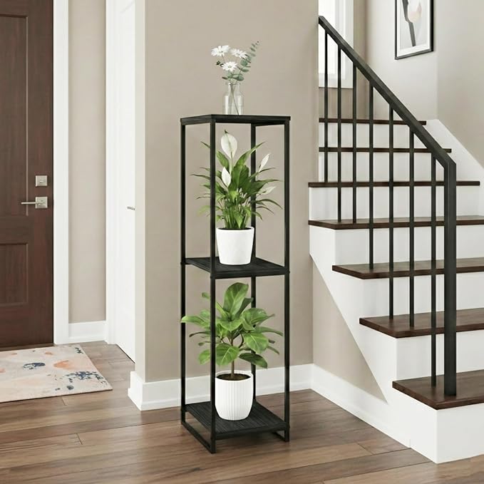 46" Tall Plant Stand Indoor, 3-Tier Modern Plant Shelf, Corner Flower Pot - Image 5