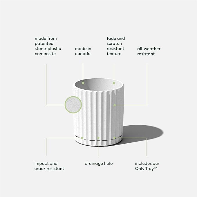 Veradek Demi Series Demi 6" Planter w/Tray - Image 2