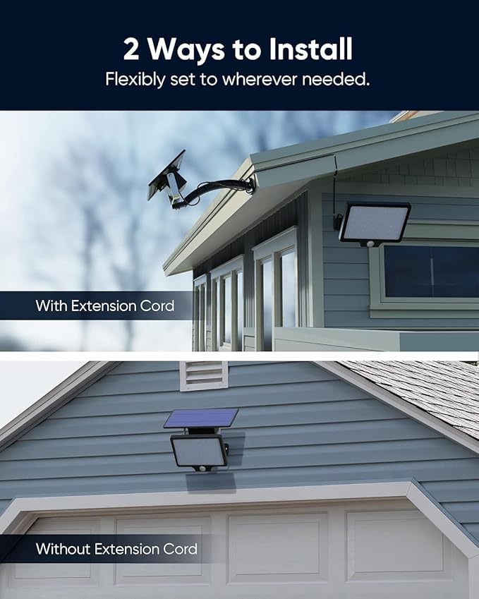 JACKYLED Upgraded Solar Flood Lights Outdoor Motion Sensor, 1000 Lumens Dusk to - Image 4