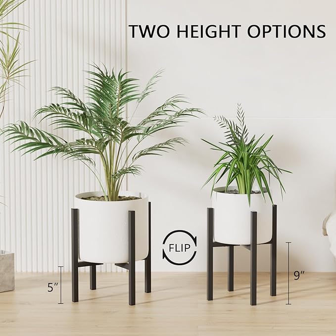 2-Pack Adjustable Metal Plant Stand Indoor Outdoor - Image 3