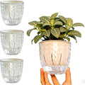 4 Pack 4 inch Self Watering Pots Planters by XKYQSY