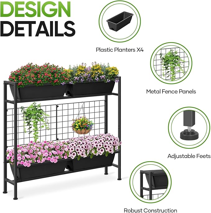 CADUKE Raised Garden Bed, Garden Raised Planter Box - Image 4