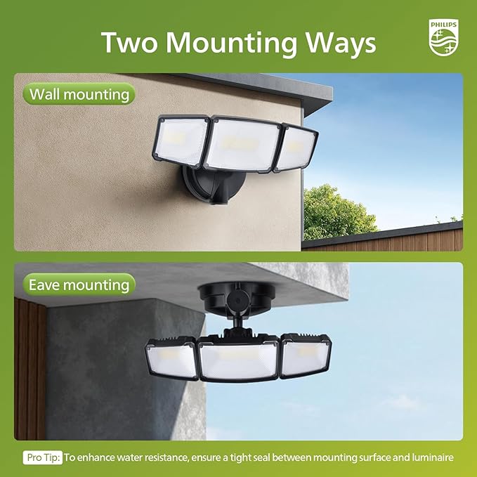 Philips 72W 7400LM LED Flood Lights Outdoor, Switch Controlled Aluminum - Image 5