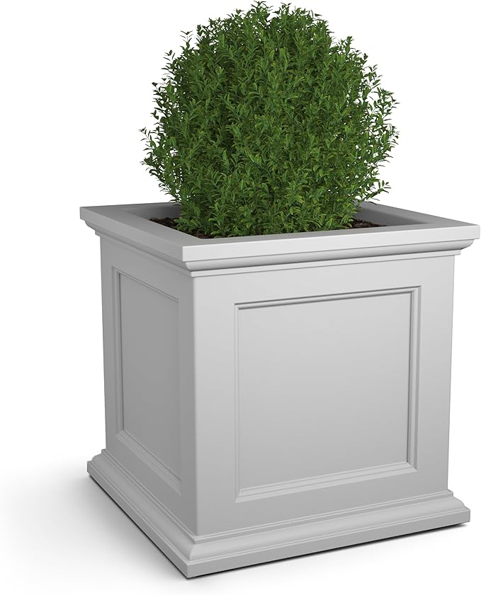 Mayne Fairfield 28-Inch Square Planter – Weather-Resistant Planter by Mayne